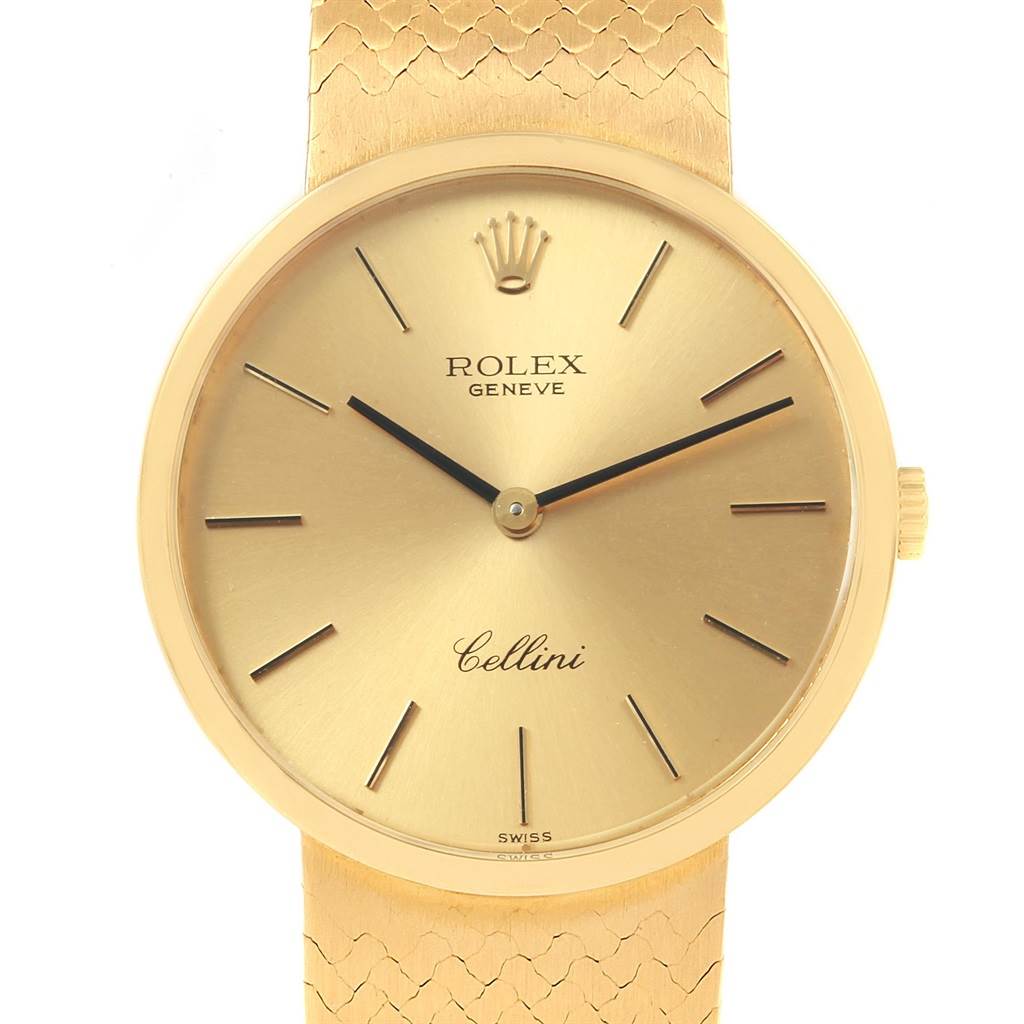 Rolex Cellini Classic 18k Yellow Gold Vintage Mens Watch 4309 ...