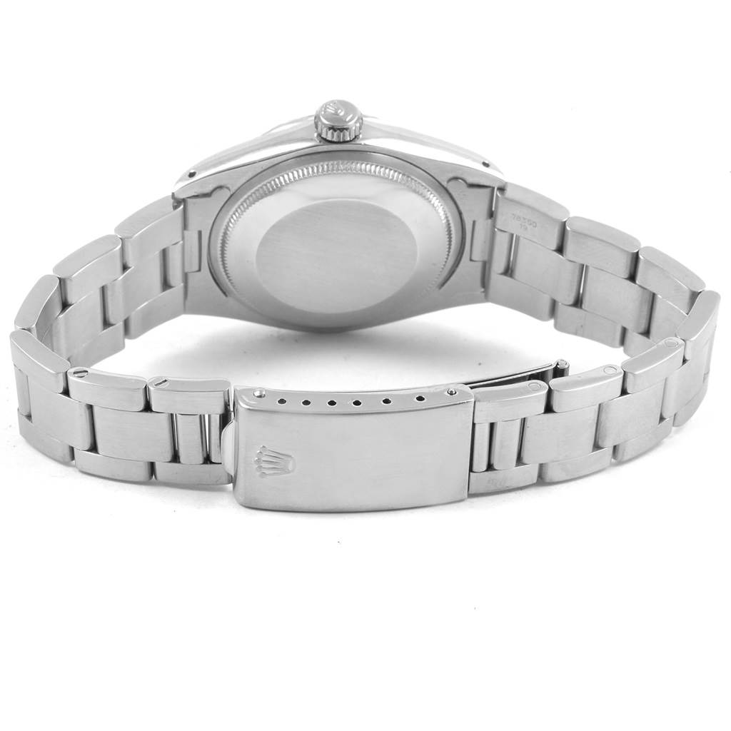 The image shows the back and bracelet clasp of a Rolex Vintage Collection 1500 Men's Stainless Steel Silver Dial 1500 Men's Stainless Steel Silver Dial watch, viewed from the rear angle.