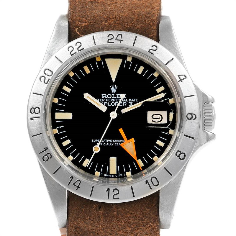 Rolex Explorer II Steve Mcqueen Vintage Steel Mens Watch 1655 SwissWatchExpo