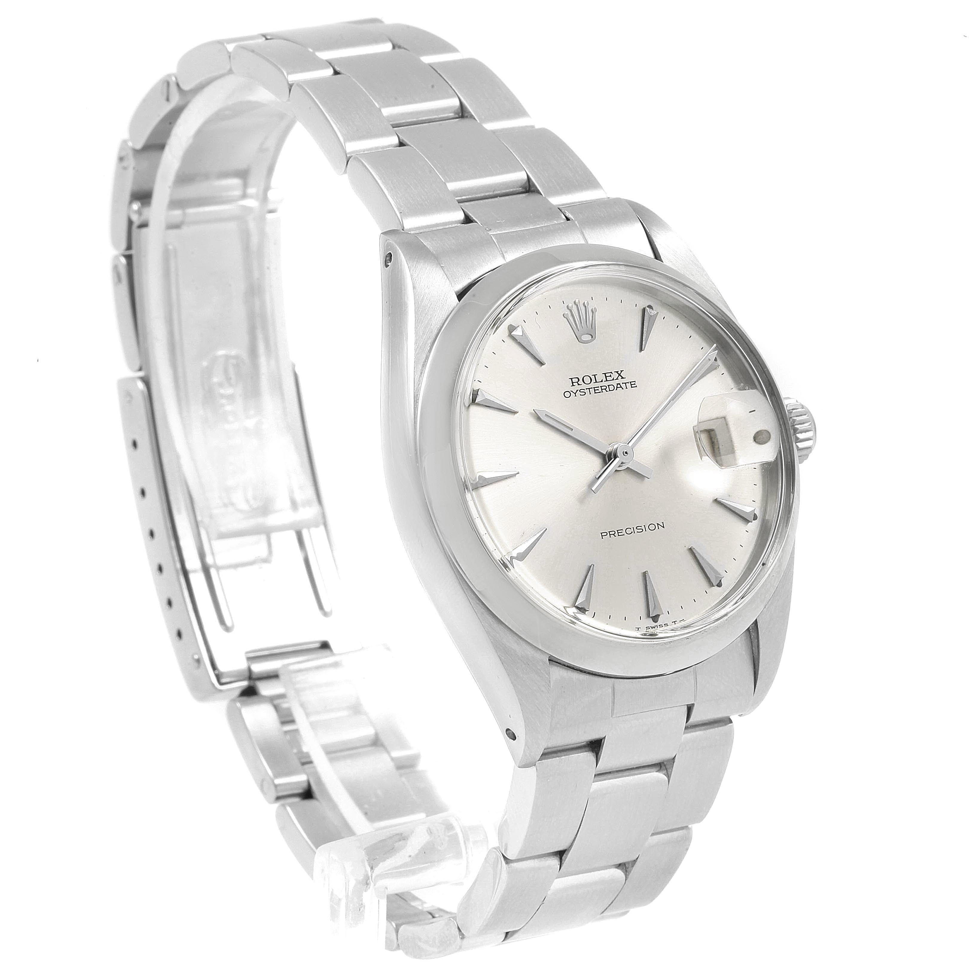 The Vintage Collection model by Rolex is shown at a slight angle, highlighting the watch face, bezel, and bracelet.