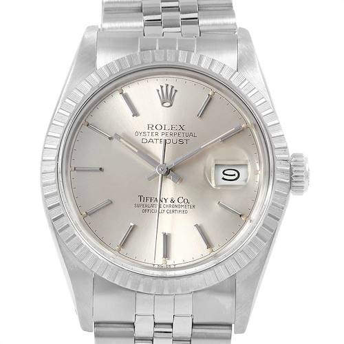Photo of Rolex Datejust Vintage Silver Dial Steel Mens Watch 16030