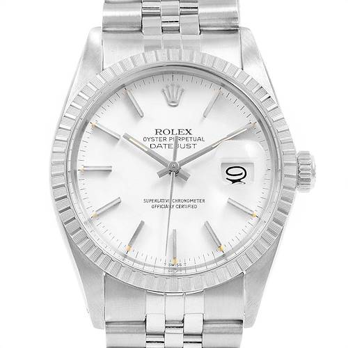 Photo of Rolex Datejust 36mm White Dial Steel Vintage Mens Watch 16030