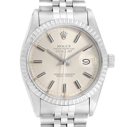 Photo of Rolex Datejust 36mm Silver Dial Steel Vintage Mens Watch 16030