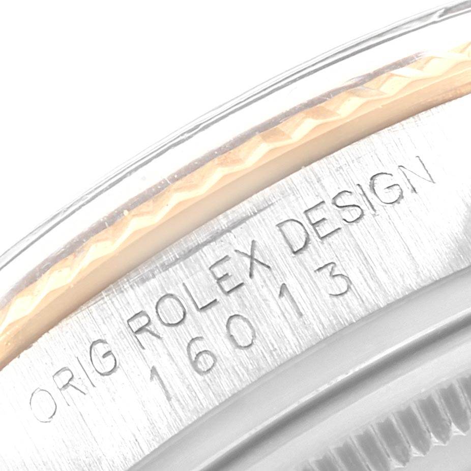 The image shows a close-up of the bezel and case side of the Vintage Collection model by Rolex, displaying the engraved model number.