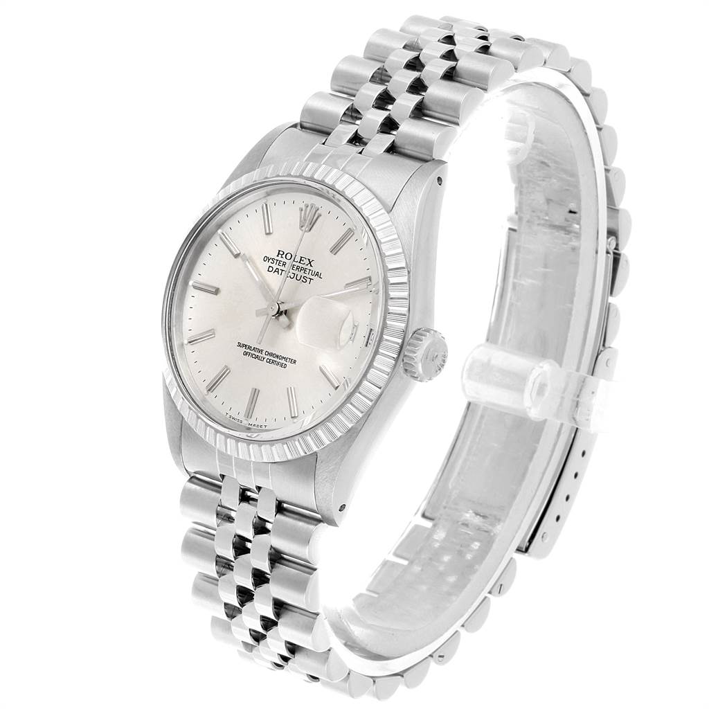 The Rolex Vintage Collection 16030 Men's Stainless Steel Silver Dial 16030 Men's Stainless Steel Silver Dial watch is shown at a slight angle, displaying the dial, bezel, and partially the bracelet.