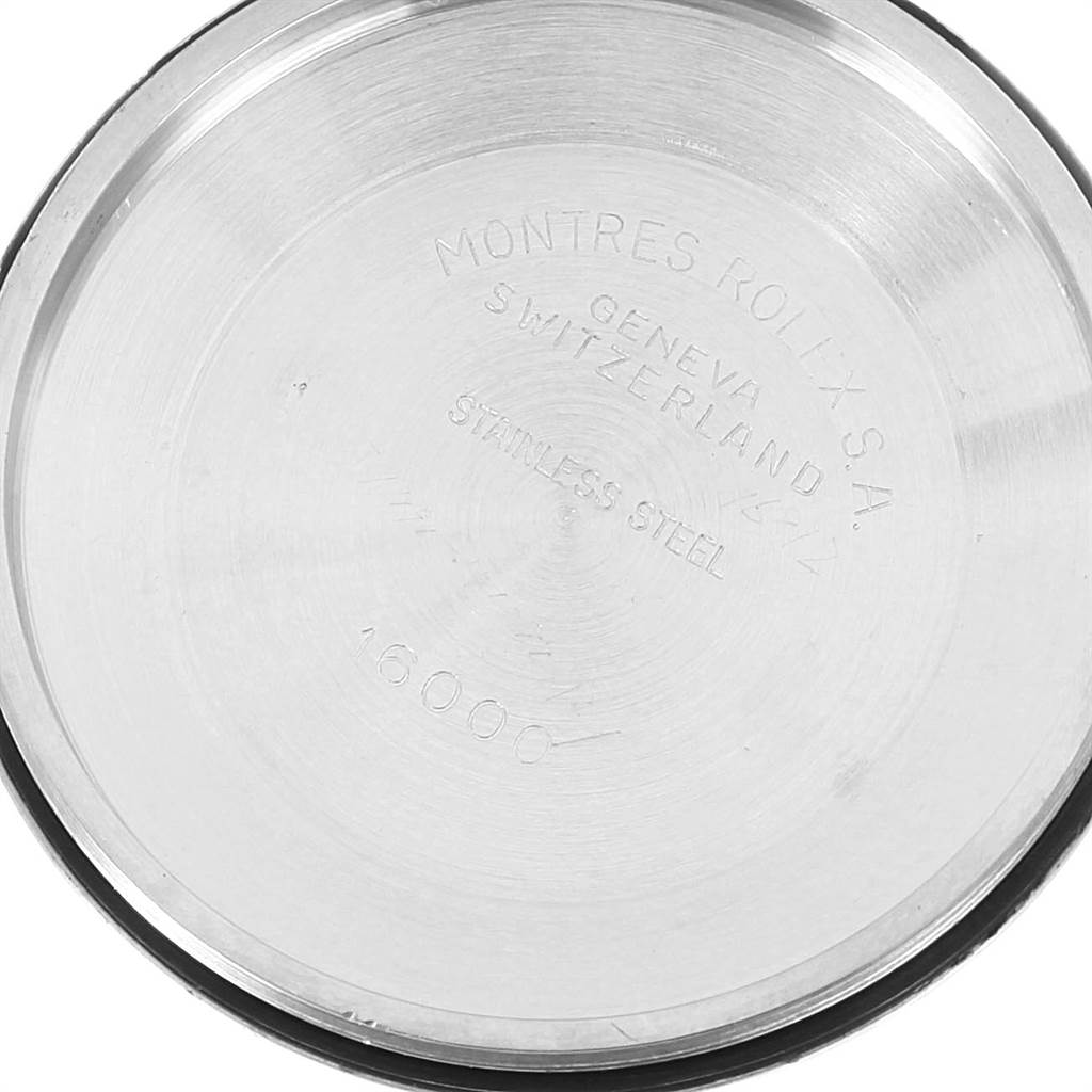 This is an image of the inner case back of a Rolex Vintage Collection 16014 Men's Stainless Steel Silver Dial 16014 Men's Stainless Steel Silver Dial watch.