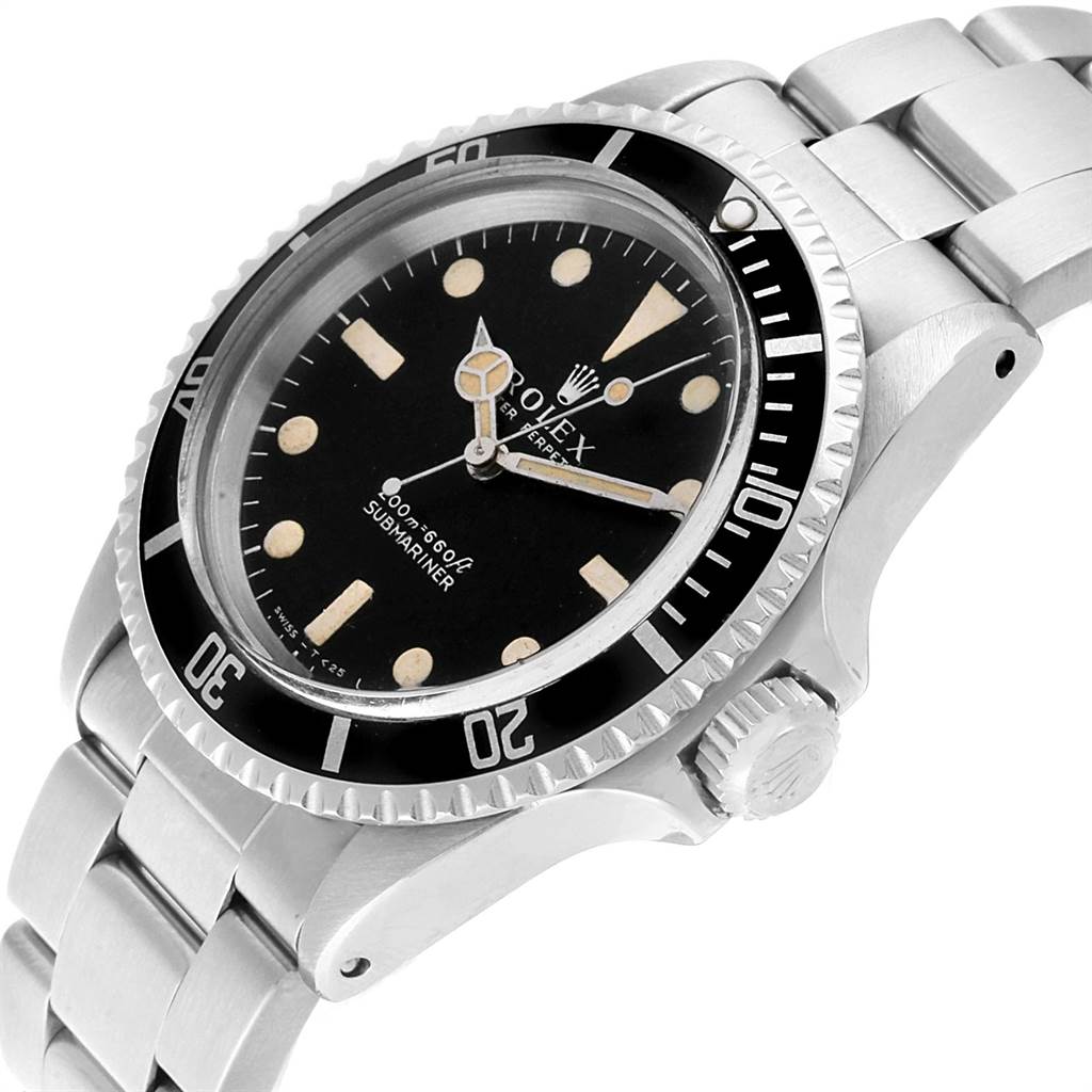 Rolex Submariner Vintage Stainless Steel Automatic Mens Watch 5513 Stainless Steel Rolex Watches For Men