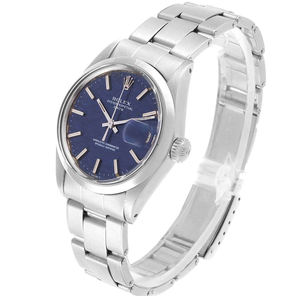 The Vintage Collection model by Rolex is shown at an angle highlighting the face, bezel, crown, and bracelet.