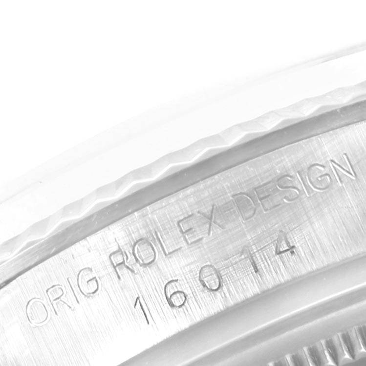 The image shows a close-up of the side of a Vintage Collection Rolex watch case, featuring the model number and "ORIG ROLEX DESIGN" engraving.