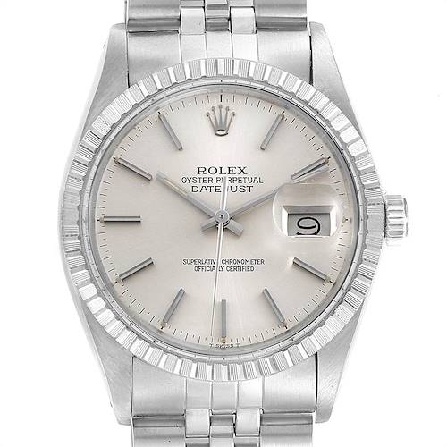 Photo of Rolex Datejust 36mm Silver Dial Steel Vintage Mens Watch 16030