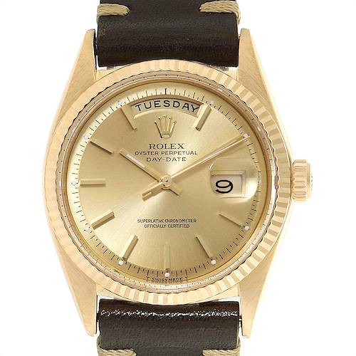 Photo of Rolex President Day-Date Vintage Yellow Gold Mens Watch 1803