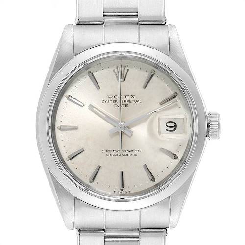 Photo of Rolex Date Automatic Stainless Steel Vintage Mens Watch 1500