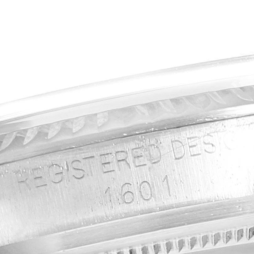 Rolex Datejust Steel White Gold Black Dial Vintage Mens Watch 1601 ...