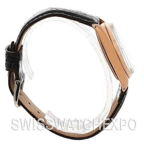 The image shows a side view angle of a Rolex Vintage Collection 1003 Stainless Steel Silver Dial 1003 Stainless Steel Silver Dial watch, highlighting the strap, case, and buckle.