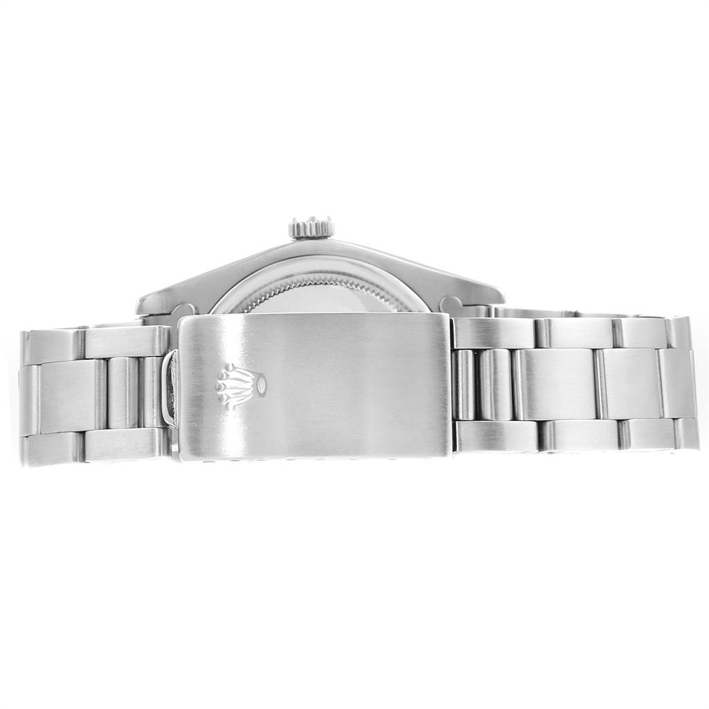 The image shows the back clasp and bracelet of the Rolex Vintage Collection 6694 Men's Stainless Steel Silver Dial 6694 Men's Stainless Steel Silver Dial watch.