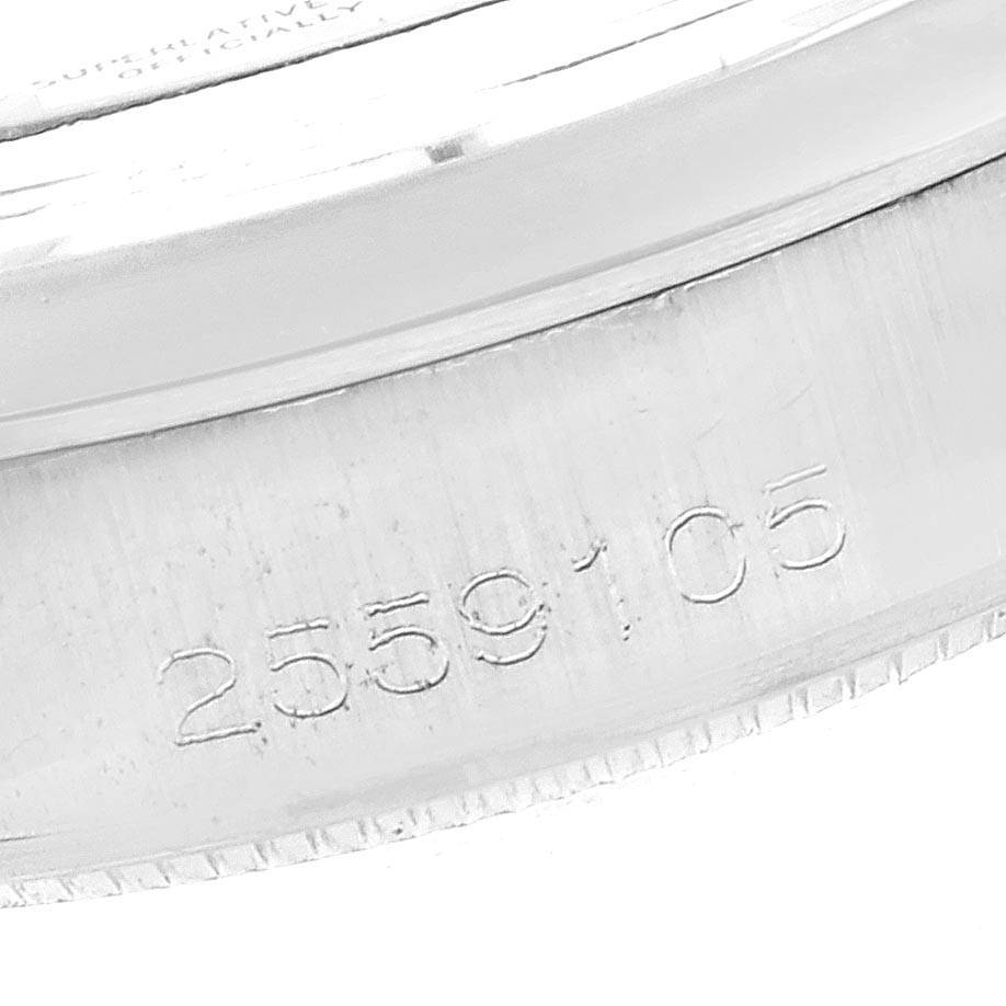 The image shows a close-up of the serial number on the casing of the Rolex Vintage Collection 1500 Men's Stainless Steel Silver Dial 1500 Men's Stainless Steel Silver Dial watch.