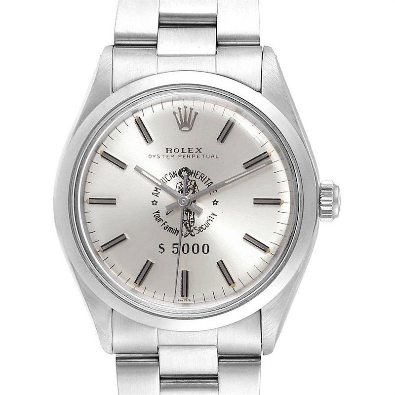 Rolex Oyster Perpetual American Heritage Logo Vintage Mens Watch 1002 SwissWatchExpo