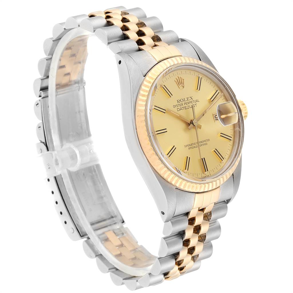 Rolex Datejust 36 Steel Yellow Gold Vintage Mens Watch 16013 ...