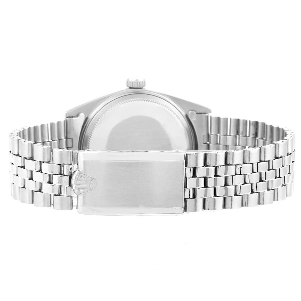 The image shows the back view of a Vintage Collection Rolex watch, focusing on its bracelet and clasp.