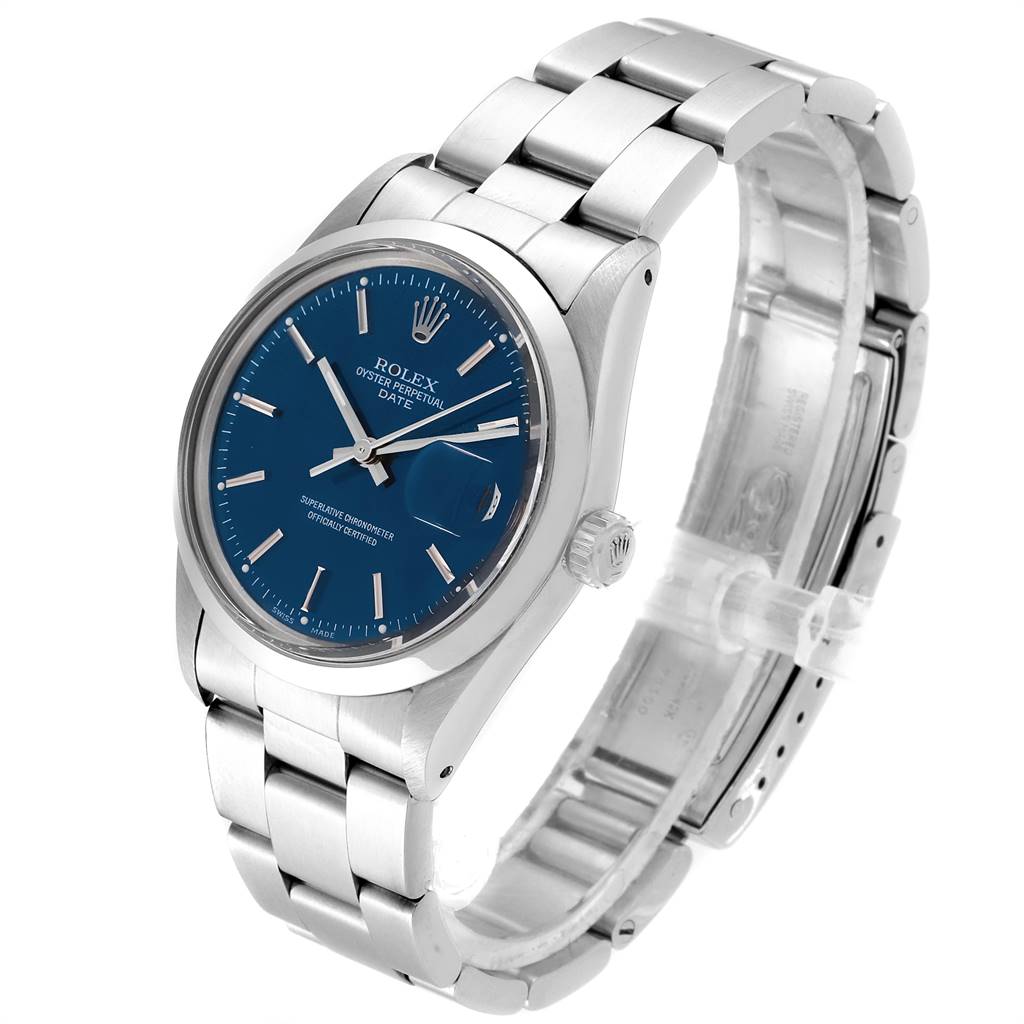 The Vintage Collection Rolex watch is shown at a three-quarter angle, displaying the face, bezel, crown, and bracelet.