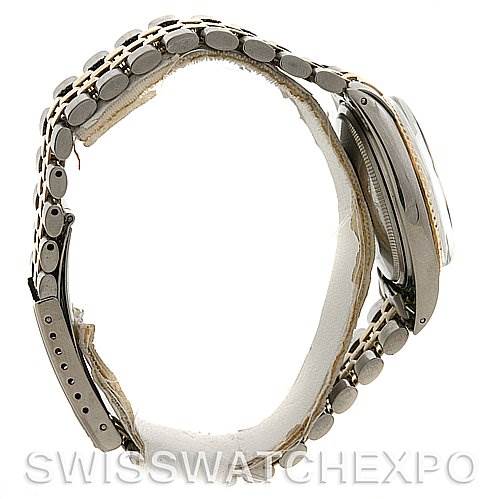 This image shows a side view of the Rolex Vintage Collection 1601 Men's Stainless Steel Silver Dial 1601 Men's Stainless Steel Silver Dial model, displaying the clasp and part of the watch case.