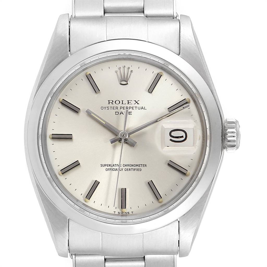 Rolex Date Automatic Stainless Steel Vintage Mens Watch 1500 ...