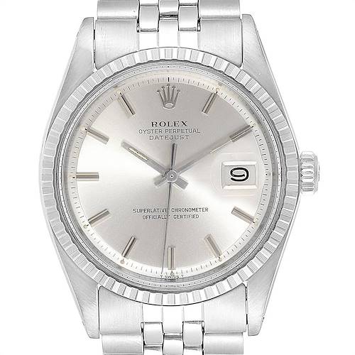 Photo of Rolex Datejust Silver Dial Jubilee Bracelet Vintage Mens Watch 1603