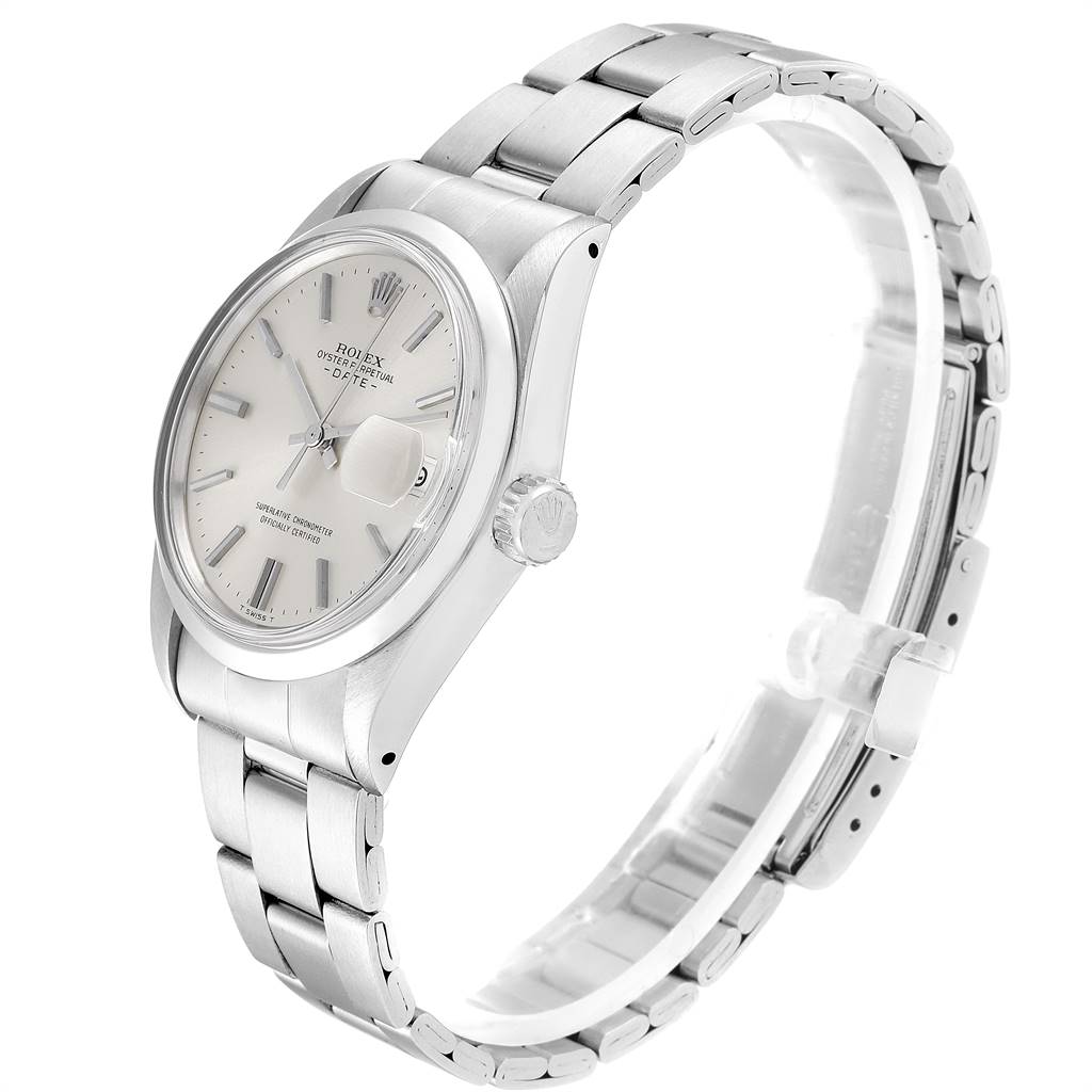 The Vintage Collection model by Rolex is shown at a three-quarter angle highlighting the face, case, crown, and bracelet.