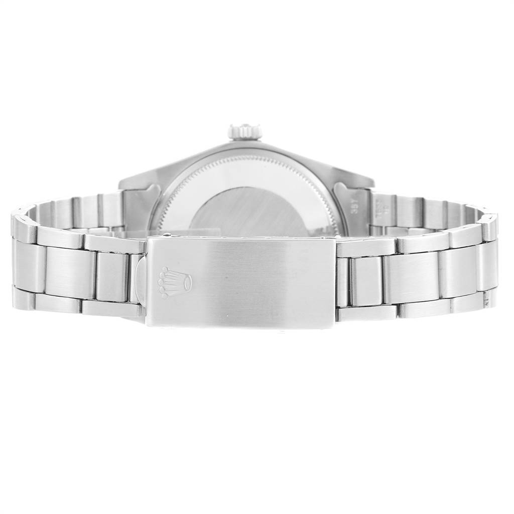 This image shows the backside and clasp of the Rolex Vintage Collection 1500 Men
s Stainless Steel Silver Dial 1500 Men
s Stainless Steel Silver Dial model.