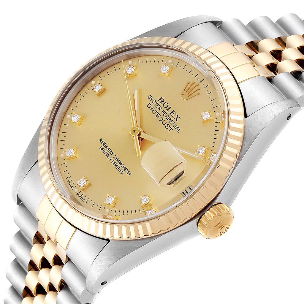 datejust 36 gold and steel