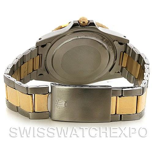 The image shows the back view of a Vintage Collection watch by Rolex, highlighting the clasp and bracelet.