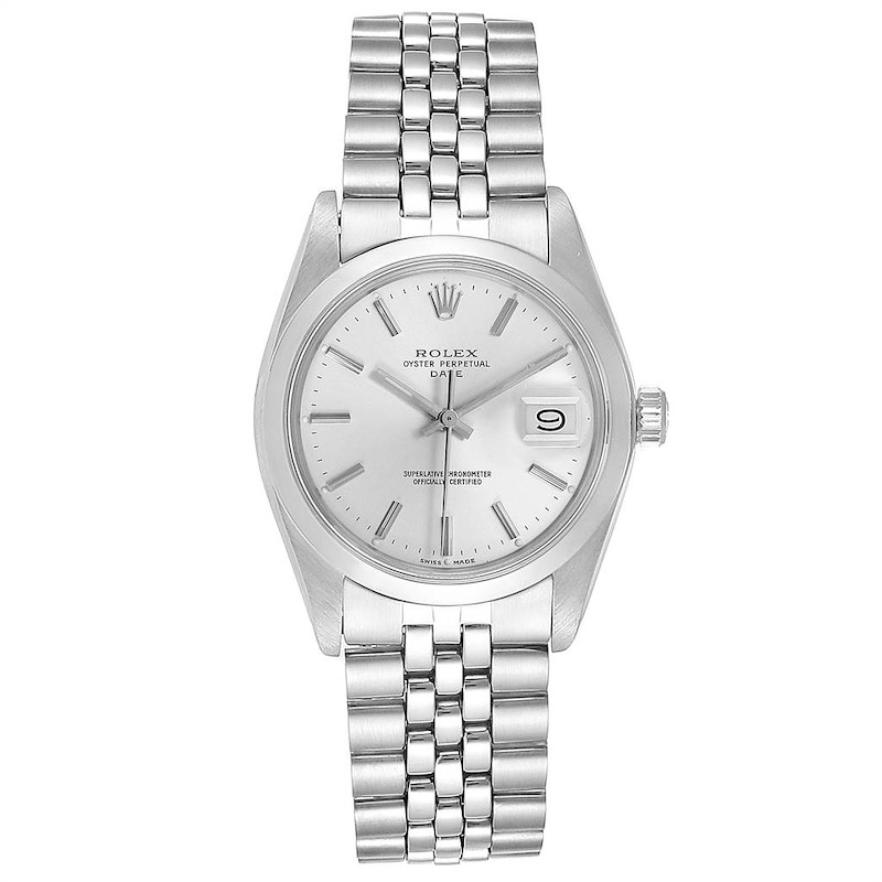 Rolex Ladies Date 34mm ICED 2ct Diamonds Pink Dial Oyster Steel Watch Ref  15000 - Walmart.com