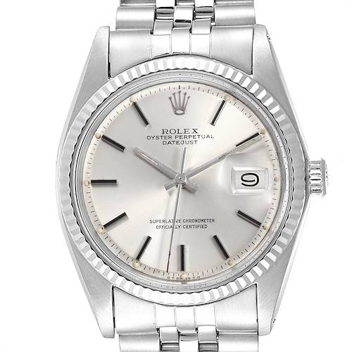 Photo of Rolex Datejust Steel White Gold Sigma Dial Vintage Mens Watch 1601