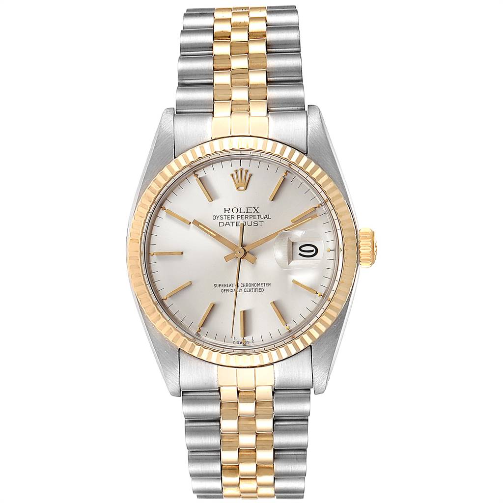 Rolex Datejust 36 Steel Yellow Gold Vintage Mens Watch 16013 ...