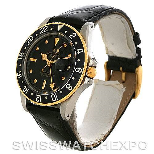 Rolex GMT Master Vintage Nipple Dial Watch 16753 yr 1979 SwissWatchExpo