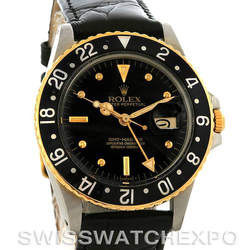 Photo of Rolex GMT Master Vintage Nipple Dial Watch 16753 yr 1979