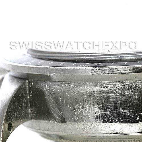 This image shows a close-up side angle of the case and bezel of the Vintage Collection model by Rolex, highlighting the model number 6263.