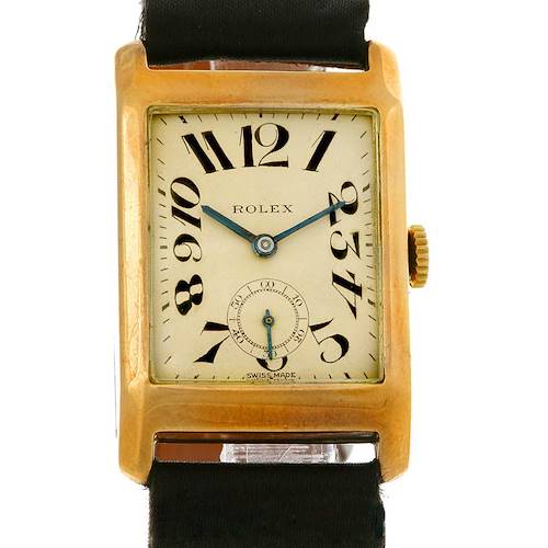 Photo of Rolex Vintage 9K Yellow Gold Rectangular Watch