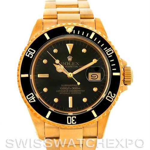 Photo of Rolex Submariner Vintage 18K Yellow Gold Nipple Dial 16808