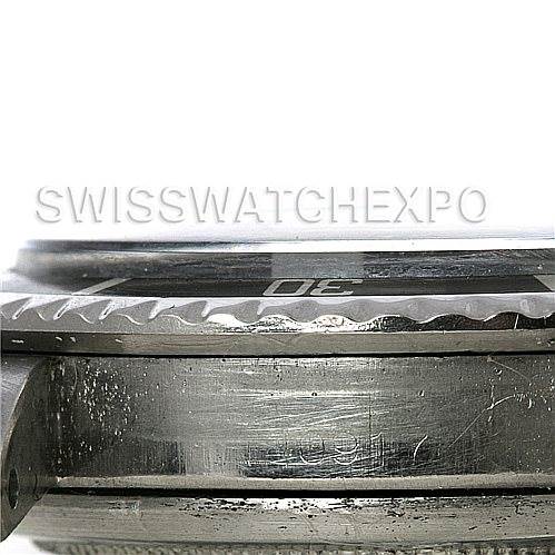 The image shows a close-up side view of the bezel and case of a Rolex Vintage Collection 5513 Men's Stainless Steel Black Dial 5513 Men's Stainless Steel Black Dial watch.