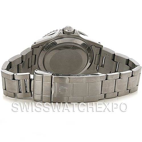 The image shows the back and bracelet of a Rolex Vintage Collection 168000 Men's Stainless Steel Black Dial 168000 Men's Stainless Steel Black Dial watch.