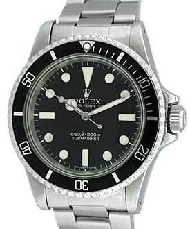 Photo of Rolex Vintage Steel Submariner 5513 Maxi Matte Dial Watch