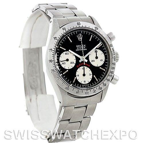 Rolex Cosmograph Daytona Vintage Stainless Steel Watch 6239 SwissWatchExpo