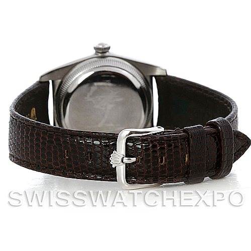 The image shows the back case and clasp of a Rolex Vintage Collection 2940 Men's Stainless Steel Silver Dial 2940 Men's Stainless Steel Silver Dial watch, viewed from the rear angle.