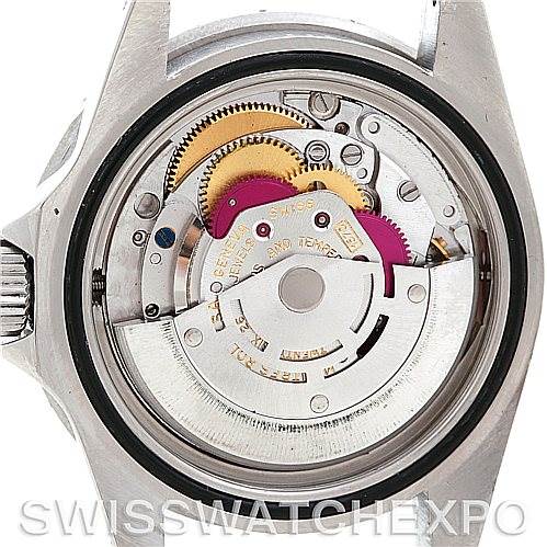 The image shows the inner mechanical movement of a Vintage Collection Rolex watch from the back.