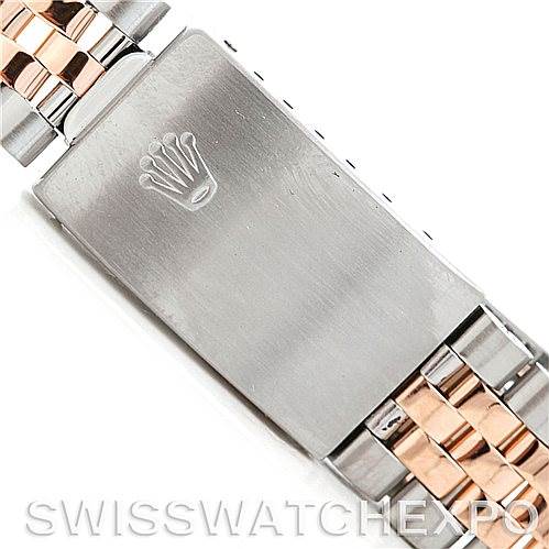 This image shows the clasp and part of the band of the Rolex Vintage Collection 1601 Men's Steel and Gold (two tone) Grey Dial 1601 Men's Steel and Gold (two tone) Grey Dial watch.