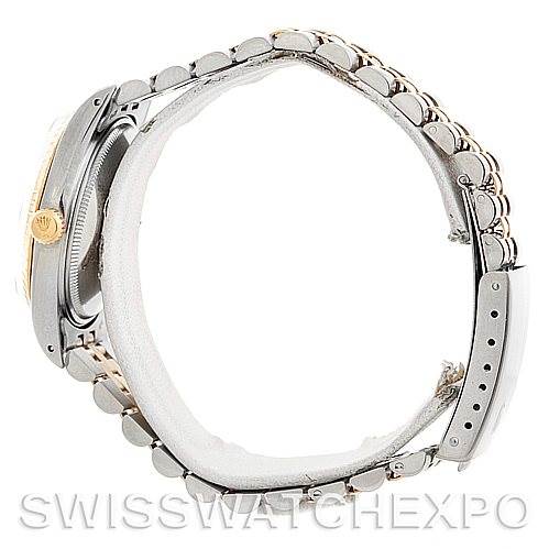 The image shows a side view of the Vintage Collection Rolex watch, highlighting the bracelet, clasp, and side of the case.