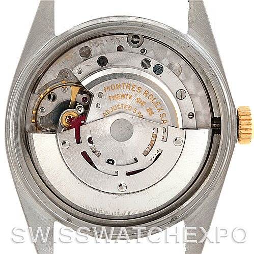 This is the back view showing the movement mechanism of the Rolex Vintage Collection 1601 Men's Stainless Steel Silver Dial 1601 Men's Stainless Steel Silver Dial watch.