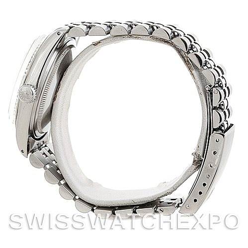 The image shows a side view of the Rolex Vintage Collection 16014 Men's Stainless Steel Silver Dial 16014 Men's Stainless Steel Silver Dial watch, focusing on the bracelet and case.