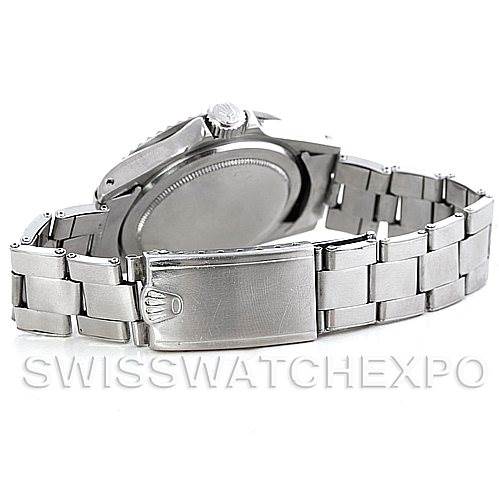 The image shows the back and partially open bracelet clasp of a Rolex Vintage Collection 5512 Men's Stainless Steel Brown Dial 5512 Men's Stainless Steel Brown Dial watch.